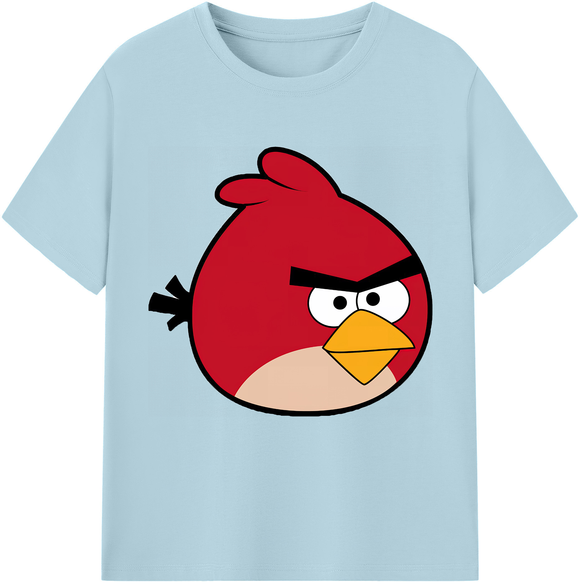 （画像用） Angry Birds アングリーバード 綿100％半袖Tシャツ（フロントプリント）
